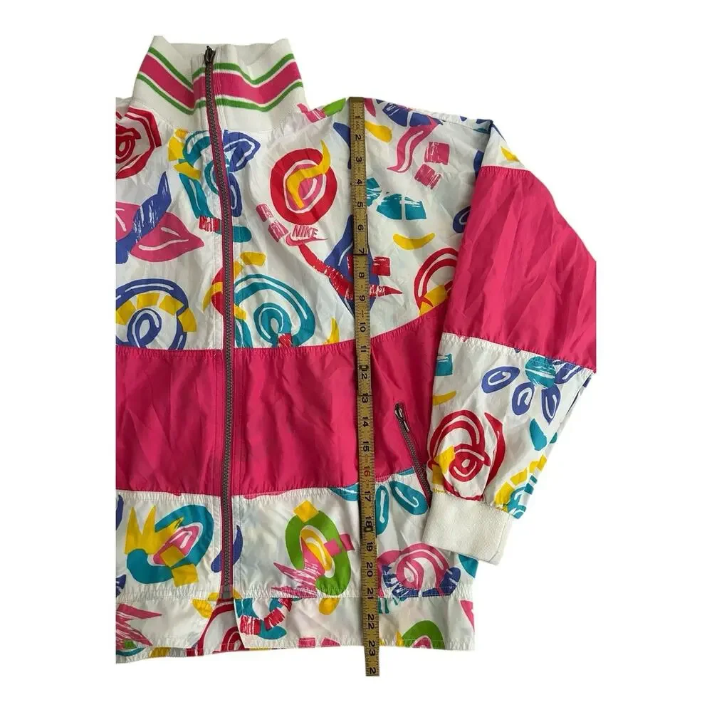 VTG Nike Elite Jacket Women’s Medium Art Abstract Lined Track‎ Wind